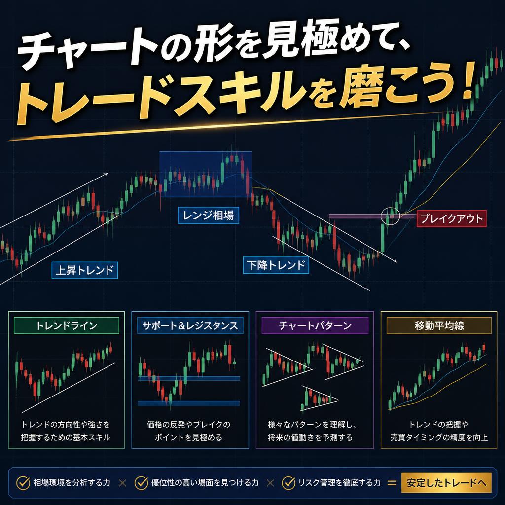 チャートの形を見極めて、トレードスキルを磨こう！