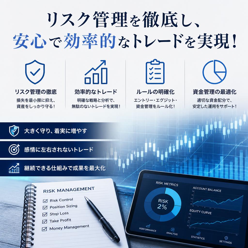 リスク管理を徹底し、安心で効率的なトレードを実現！